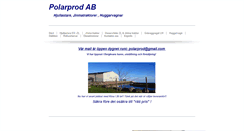 Desktop Screenshot of polarprod.se